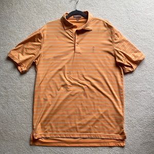 Peter Millar Men’s Med Orange polo Summer Comfort
